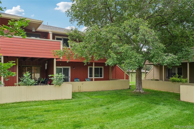 1415 Bacchus Dr Unit D9, Lafayette, CO 80026 - view of green lawn featuring a balcony