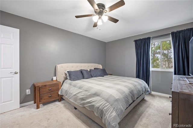 4028 S Atchison Way, Aurora, CO 80014 - bedroom featuring light colored carpet and a ceiling fan
