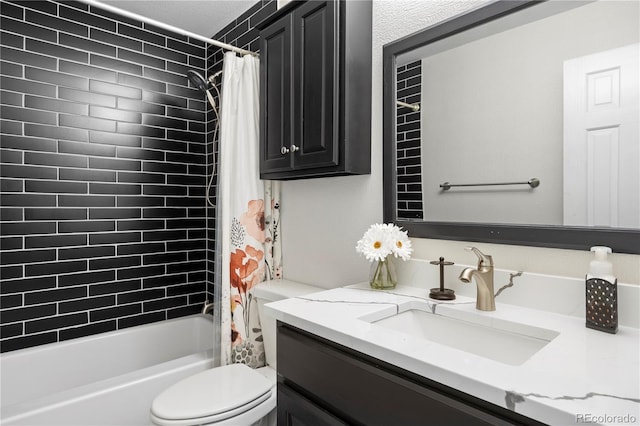 4028 S Atchison Way, Aurora, CO 80014 - bathroom featuring vanity and shower / bath combination with curtain