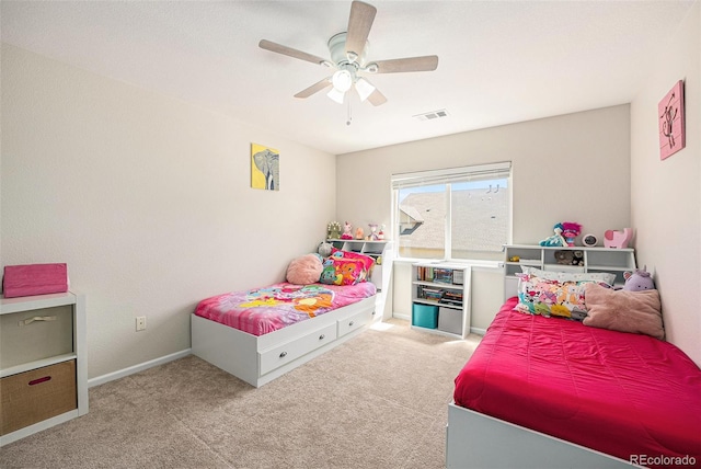 10818 Cimarron St Unit 206, Firestone, CO 80504 - bedroom featuring carpet, ceiling fan, and baseboards