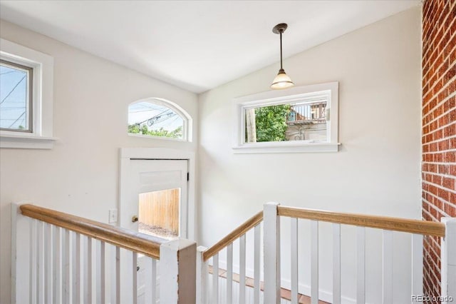 3622 Lowell Blvd, Denver, CO 80211 - staircase featuring vaulted ceiling
