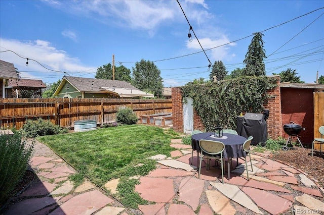 3622 Lowell Blvd, Denver, CO 80211 - view of yard with a patio area