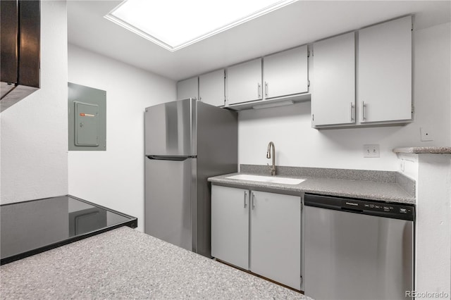 1758 S Pitkin Cir Unit A, Aurora, CO 80017 - kitchen featuring stainless steel appliances and electric panel