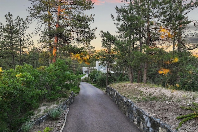 view of road