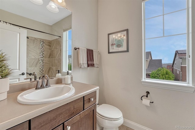 10365 Prairie Sky Pl, Lone Tree, CO 80124 - full bath with vanity and tiled shower