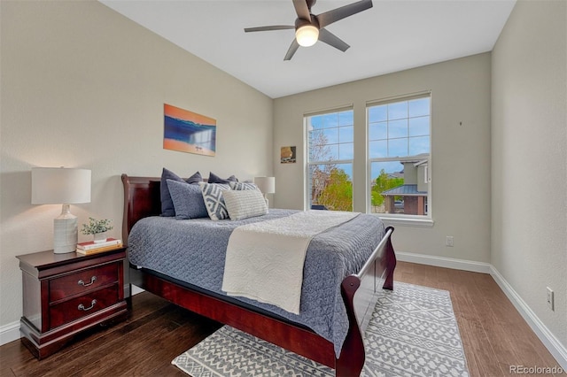 10365 Prairie Sky Pl, Lone Tree, CO 80124 - bedroom with wood finished floors and ceiling fan