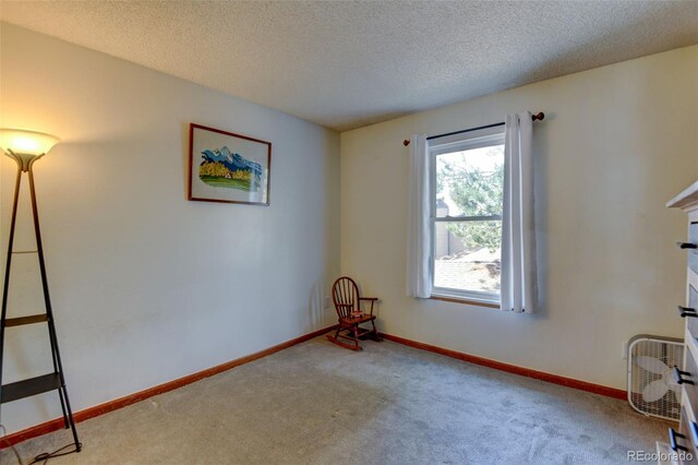 8555 Angela Ln, Parker, CO 80134 - spare room with carpet floors, a textured ceiling, and baseboards