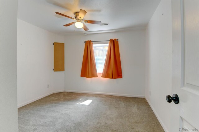 8555 Angela Ln, Parker, CO 80134 - carpeted spare room with ceiling fan and baseboards