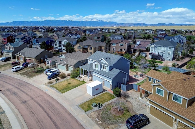 9172 Sunningdale Rd, Peyton, CO 80831 - aerial view featuring a residential view and a mountain view