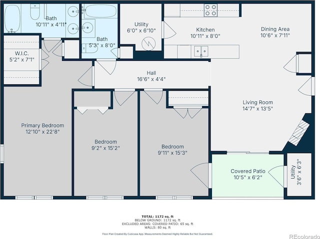 4451 S Ammons St Unit 108, Littleton, CO 80123 - view of room layout