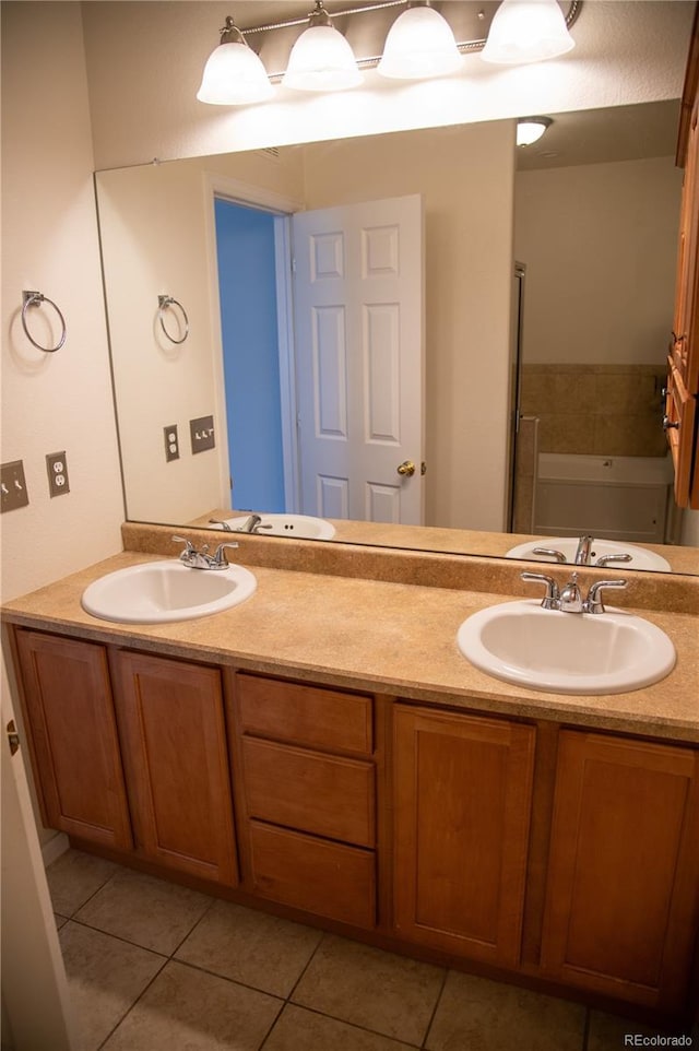 16180 E Geddes Ln Unit 14, Aurora, CO 80016 - full bathroom with double vanity and tile patterned flooring