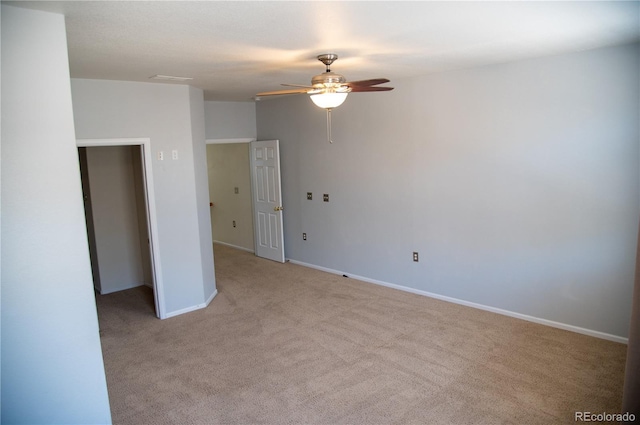 16180 E Geddes Ln Unit 14, Aurora, CO 80016 - unfurnished room with a ceiling fan and light colored carpet