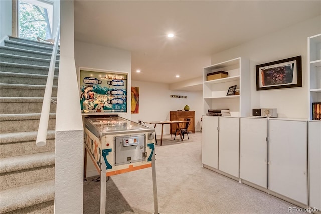 3010 Zinnia Ct, Golden, CO 80401 - recreation room featuring light colored carpet and recessed lighting