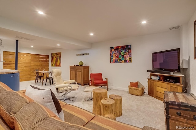 3010 Zinnia Ct, Golden, CO 80401 - carpeted living area featuring recessed lighting and baseboards