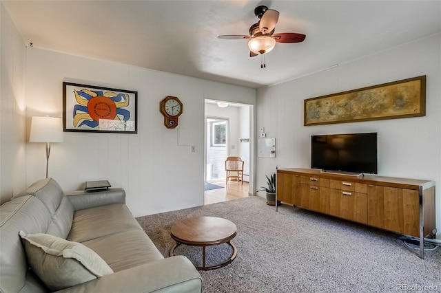 3010 Zinnia Ct, Golden, CO 80401 - living area featuring ceiling fan and light carpet