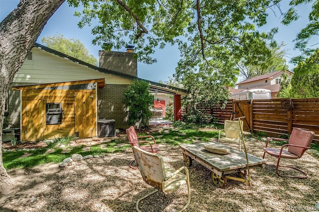 3010 Zinnia Ct, Golden, CO 80401 - view of yard with fence and a patio area
