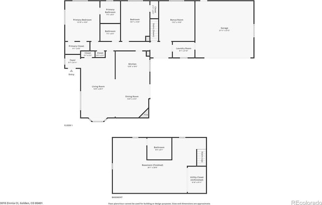 3010 Zinnia Ct, Golden, CO 80401 - home floor plan