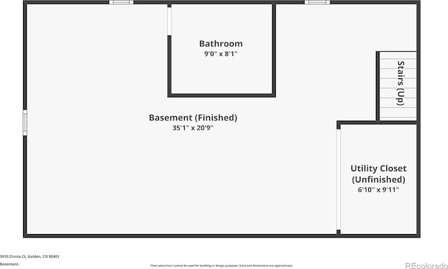 3010 Zinnia Ct, Golden, CO 80401 - property floor plan