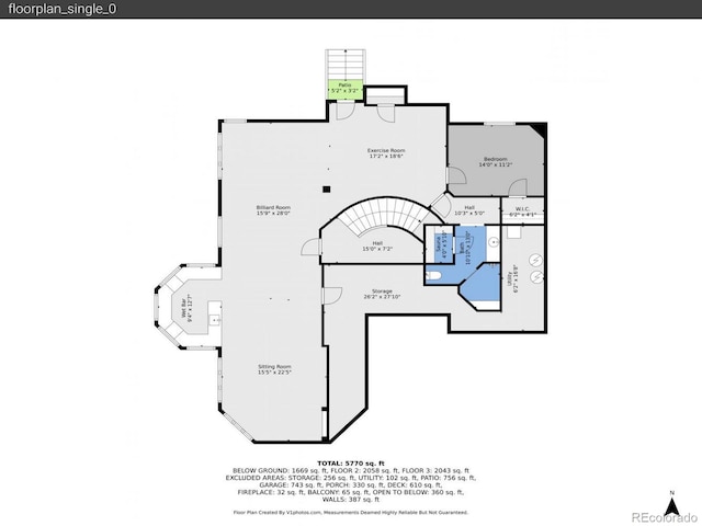 291 Fairchild Dr, Highlands Ranch, CO 80126 - property floor plan