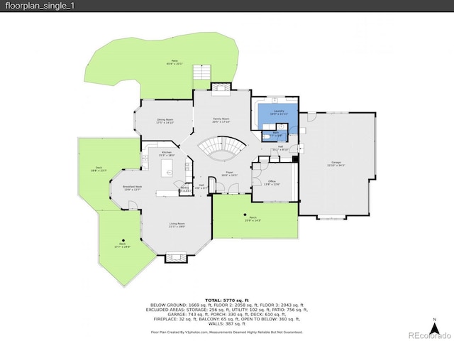 291 Fairchild Dr, Highlands Ranch, CO 80126 - property floor plan