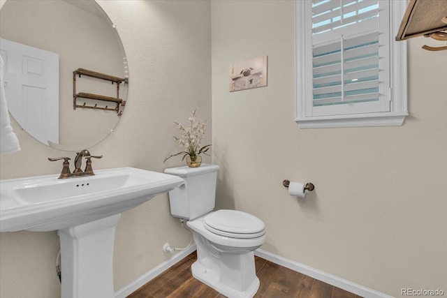 3762 White Rose Loop, Castle Rock, CO 80108 - bathroom with toilet and wood finished floors