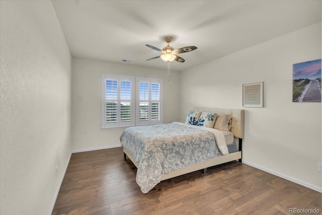 3762 White Rose Loop, Castle Rock, CO 80108 - bedroom featuring wood finished floors and ceiling fan