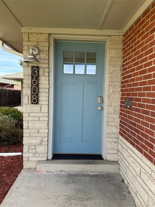 view of property entrance