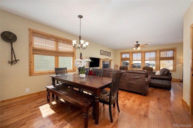 230 Buckhorn Cir, Granby, CO 80446 - dining room with plenty of natural light, light wood-style floors, and ceiling fan