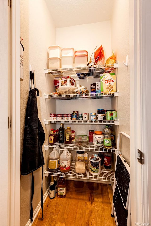 view of pantry