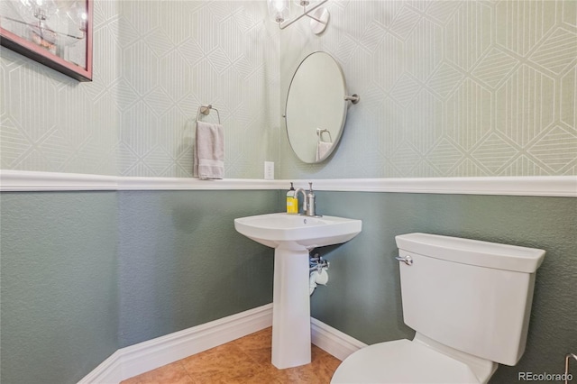 16071 Crestrock Cir, Parker, CO 80134 - bathroom featuring toilet and tile patterned floors