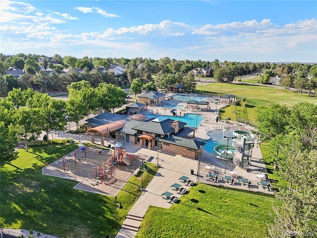 16071 Crestrock Cir, Parker, CO 80134 - aerial view of a pool area
