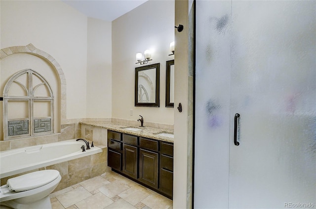 8754 Mesquite Row, Lone Tree, CO 80124 - full bath with a stall shower, a bath, and double vanity