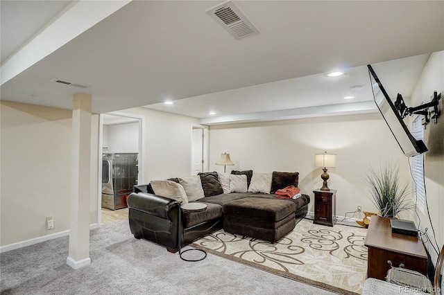 8754 Mesquite Row, Lone Tree, CO 80124 - living area with carpet flooring and recessed lighting