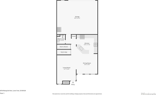 8754 Mesquite Row, Lone Tree, CO 80124 - view of floor plan / room layout