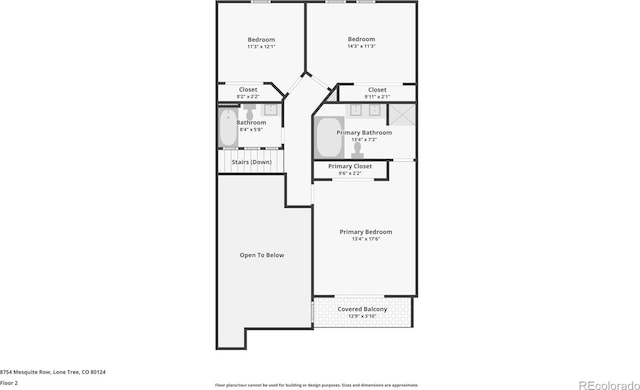 8754 Mesquite Row, Lone Tree, CO 80124 - view of home floor plan