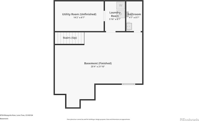 8754 Mesquite Row, Lone Tree, CO 80124 - view of property floor plan
