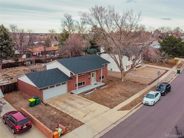 drone / aerial view featuring a residential view