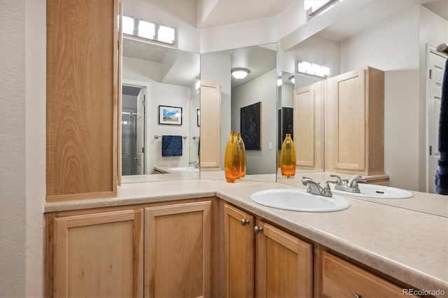 bathroom with vanity