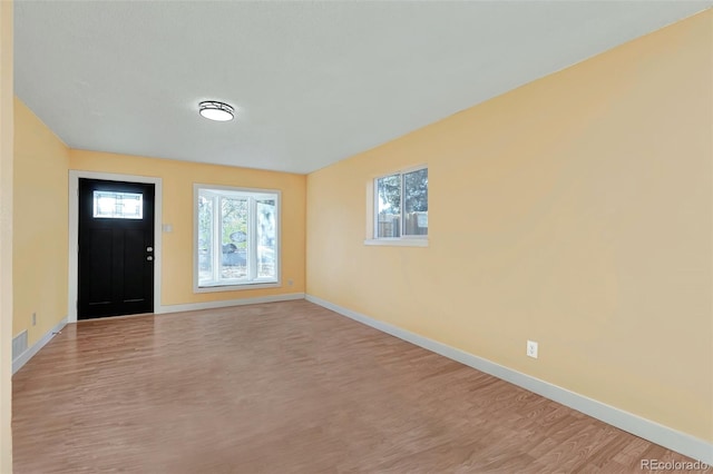 entryway featuring light wood-type flooring