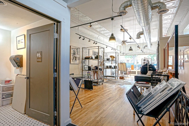 interior space featuring hardwood / wood-style flooring