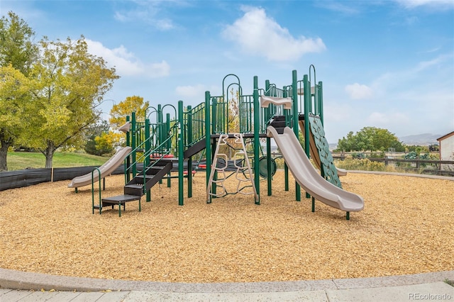 view of jungle gym