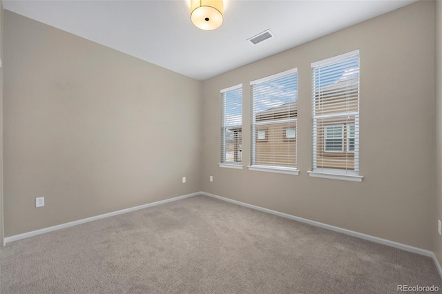 view of carpeted empty room