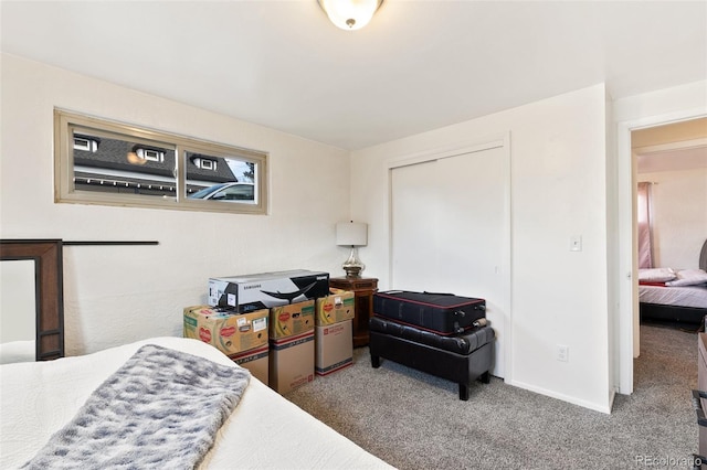 1512 E Monument St, Colorado Springs, CO 80909 - carpeted bedroom with a closet and baseboards