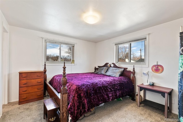 1512 E Monument St, Colorado Springs, CO 80909 - bedroom featuring light carpet, multiple windows, and baseboards