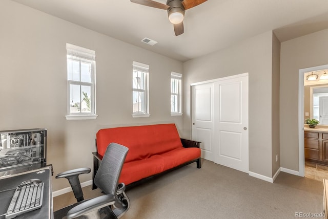 18875 W 93rd Ave, Arvada, CO 80007 - carpeted office space with ceiling fan and healthy amount of natural light
