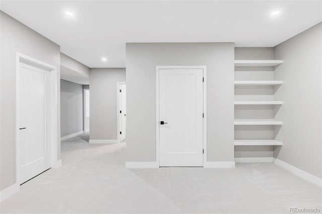 1541 Glencoe St, Denver, CO 80220 - interior space with carpet floors, baseboards, and recessed lighting