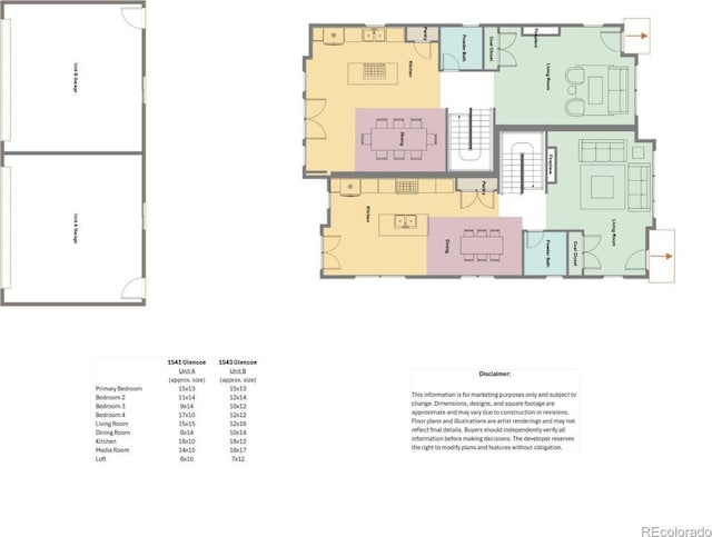 1541 Glencoe St, Denver, CO 80220 - floor plan / room layout