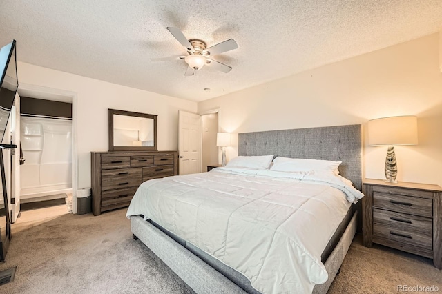 4049 S Nucla Way, Aurora, CO 80013 - bedroom with carpet, a textured ceiling, and ceiling fan