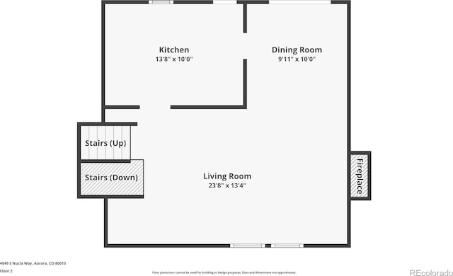 4049 S Nucla Way, Aurora, CO 80013 - view of home floor plan