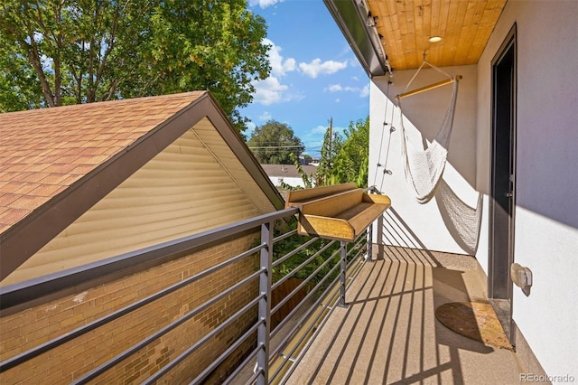 view of balcony